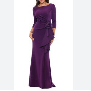 Xscape Purple Evening Gown